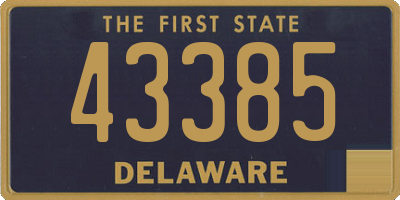 DE license plate 43385