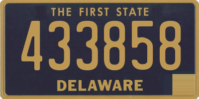 DE license plate 433858