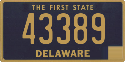 DE license plate 43389