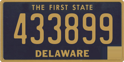 DE license plate 433899
