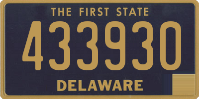 DE license plate 433930