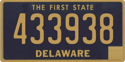 DE license plate 433938