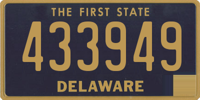 DE license plate 433949