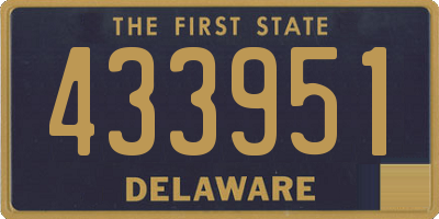 DE license plate 433951