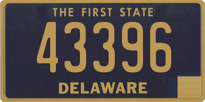 DE license plate 43396