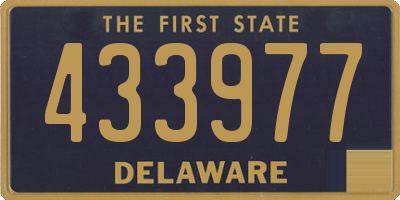 DE license plate 433977