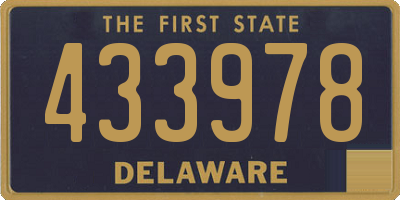 DE license plate 433978