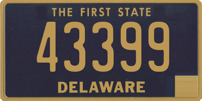 DE license plate 43399