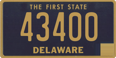 DE license plate 43400