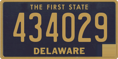 DE license plate 434029