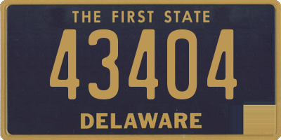 DE license plate 43404