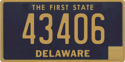 DE license plate 43406