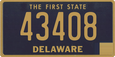 DE license plate 43408