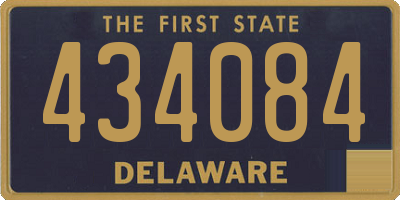DE license plate 434084