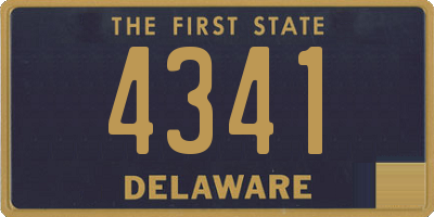 DE license plate 4341