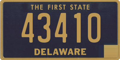 DE license plate 43410