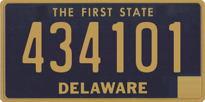DE license plate 434101