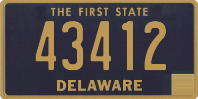 DE license plate 43412