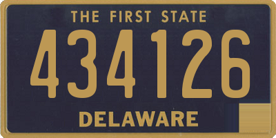 DE license plate 434126
