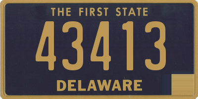 DE license plate 43413