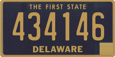 DE license plate 434146