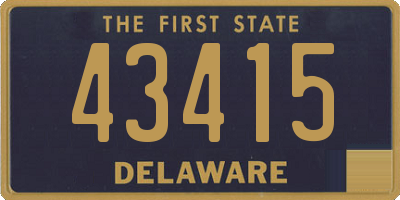 DE license plate 43415