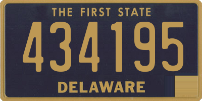 DE license plate 434195