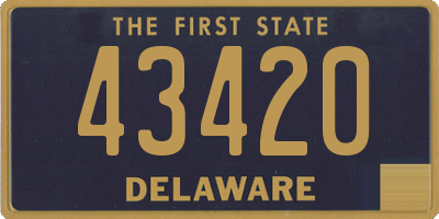 DE license plate 43420