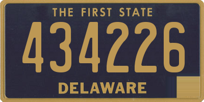 DE license plate 434226
