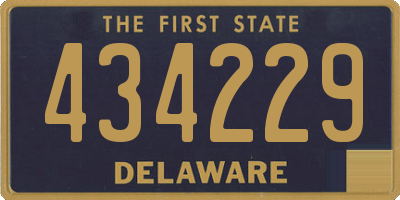 DE license plate 434229