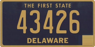 DE license plate 43426