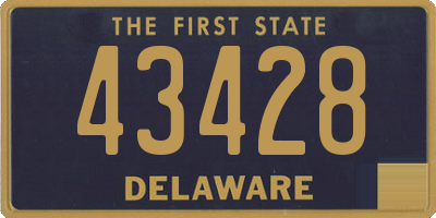 DE license plate 43428