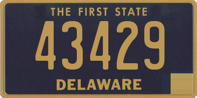 DE license plate 43429