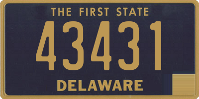 DE license plate 43431