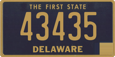 DE license plate 43435