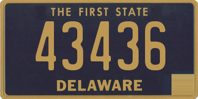 DE license plate 43436