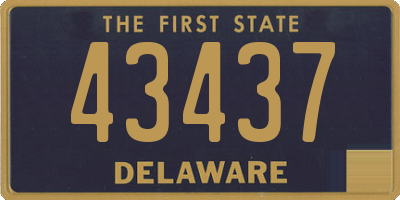 DE license plate 43437