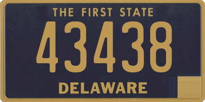 DE license plate 43438