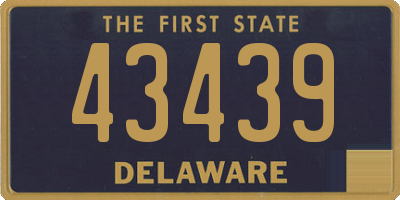 DE license plate 43439