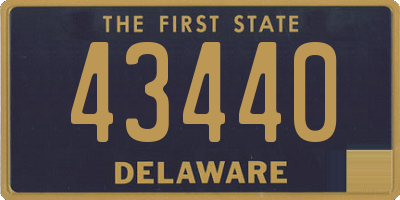 DE license plate 43440