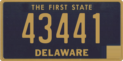 DE license plate 43441