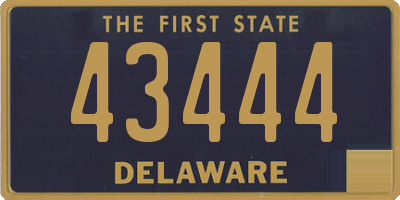 DE license plate 43444