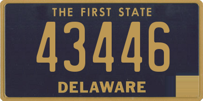 DE license plate 43446