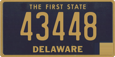 DE license plate 43448