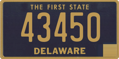 DE license plate 43450