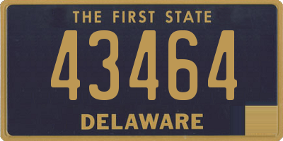 DE license plate 43464