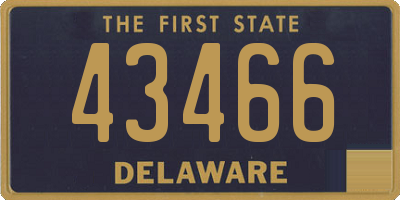 DE license plate 43466