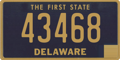 DE license plate 43468