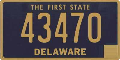 DE license plate 43470