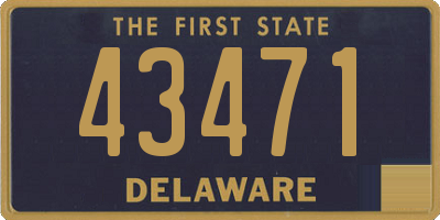 DE license plate 43471